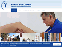 Tablet Screenshot of pohlmann-physio.de